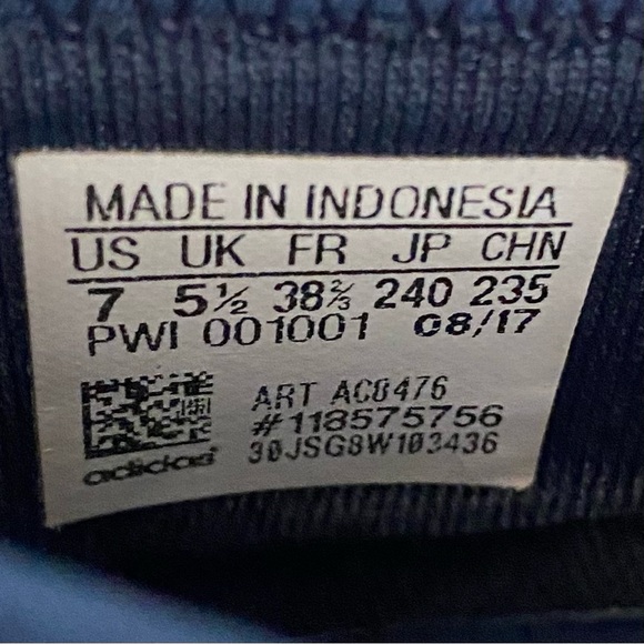 Adidas Navy Blue Cloudfoam Lite Racer Slip On Shoes Women’s Size 7 - Picture 10 of 11